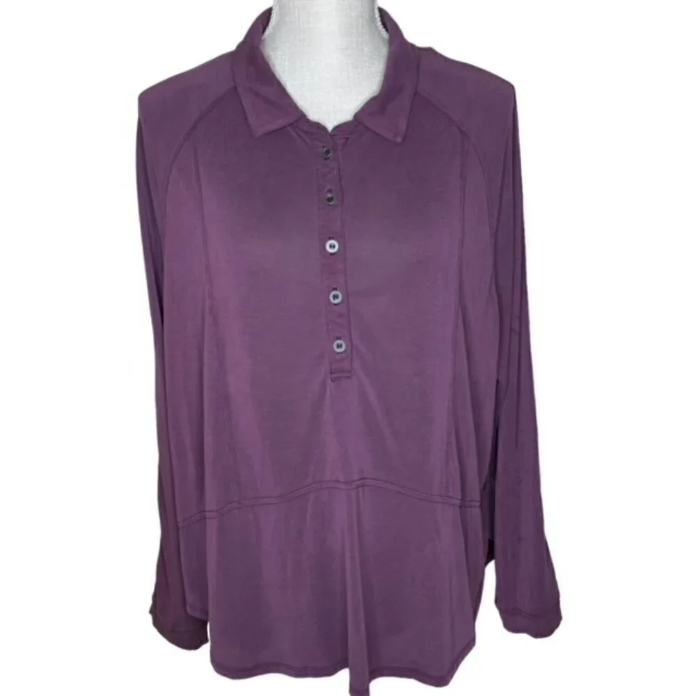 FREE PEOPLE We the Free Hi-Lo Henley Top - Size XS